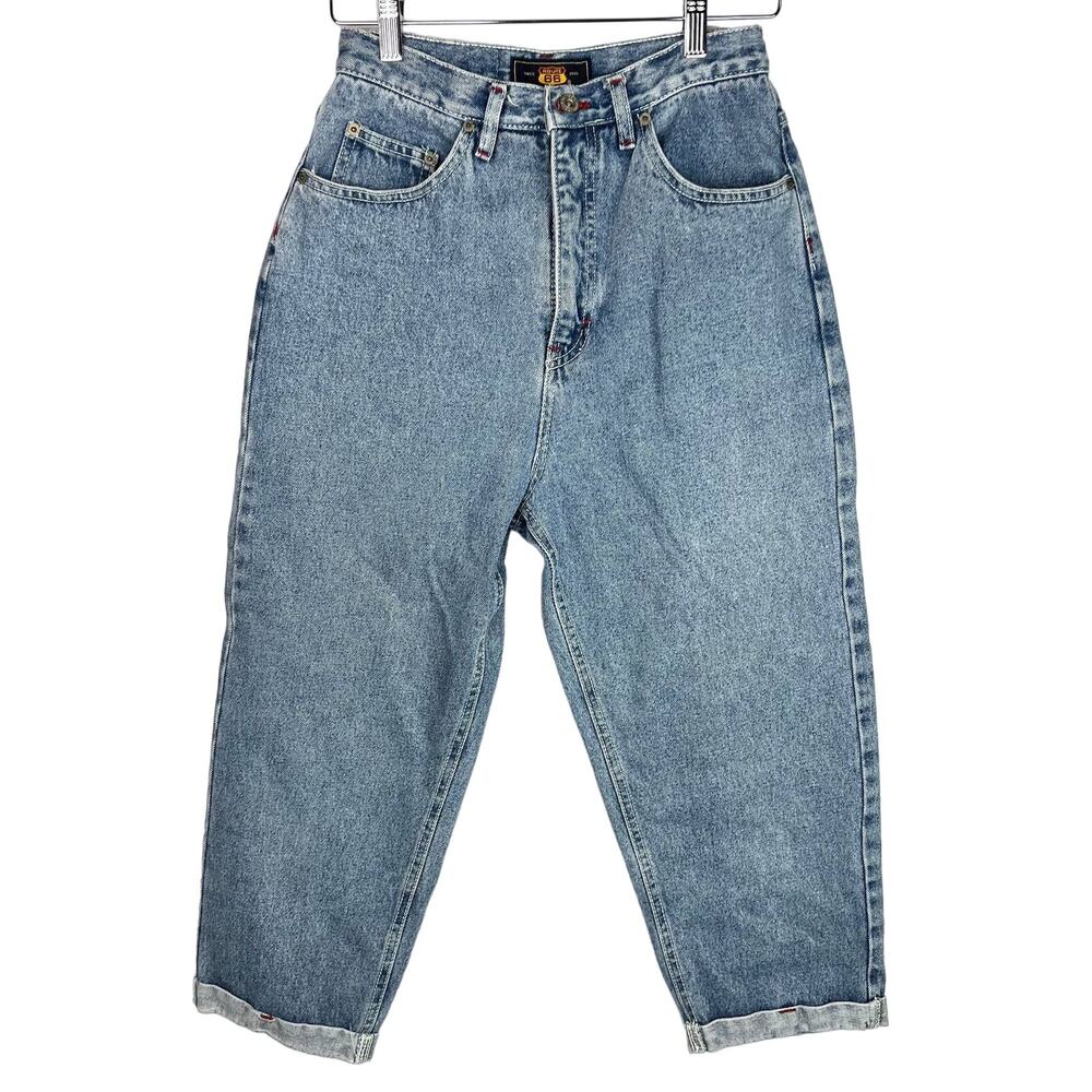 Vintage Route 66 High Waisted Mom Jean Capris 26